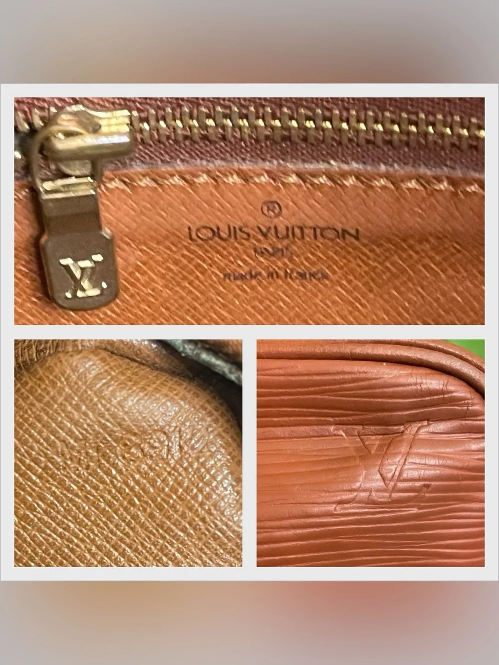 Louis Vuitton Epi tan crossbody shoulder bag